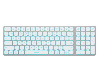 Klawiatura SILVER MONKEY Alu Keys Mini Premium Backlight White SMA257